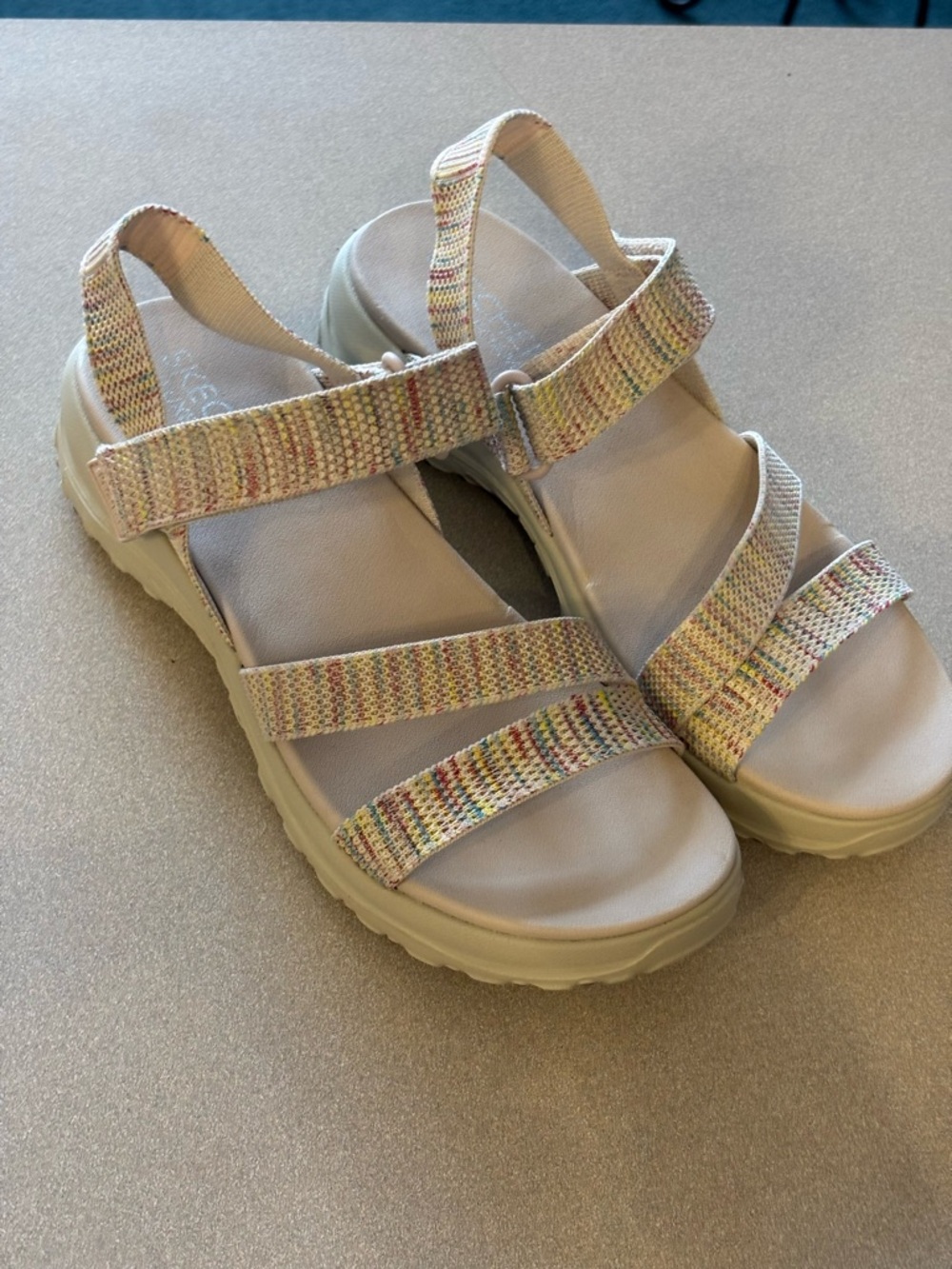 Skechers Reggae Bound Women's Light Pink Multi-Accent Sport Sandal - Picture 2 of 10